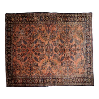 1920's Antique Persian Lillihan Carpet , 9'1 X 11' For Sale