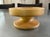 Ceramic Vintage Mid-Century Haeger Pottery Pedestal Candle Holder – Warm Orange/Yellow Drip Glaze For Sale - Image 7 of 14