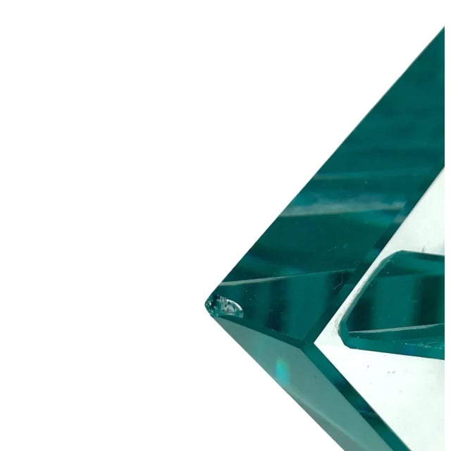 Postmodern Molded Glass Bowl / Centerpiece, Rsvp Italy 1980s For Sale - Image 11 of 12