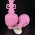 Pair of Chinese Pink Glazed Porcelain Vases With Handles For Sale - Image 9 of 9