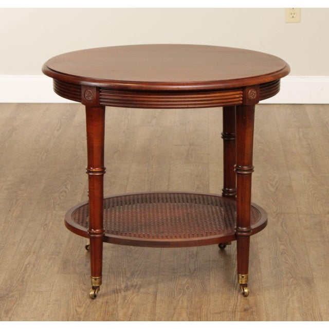 Ethan Allen British Classics Collection 'Freeport' Oval TwoTier Side