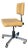Mid-Century InterRoyal Steel, Chrome and Faux-Leather Office Chair For Sale