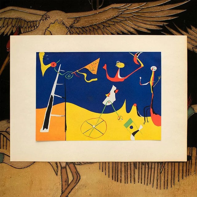 1940s 1940s After Joan Miró, "The Circus", First Edition Period Swiss Offset Lithograph For Sale - Image 5 of 8