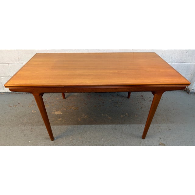 Mid-Century Danish Teak Draw-Leaf Dining Table For Sale - Image 12 of 17
