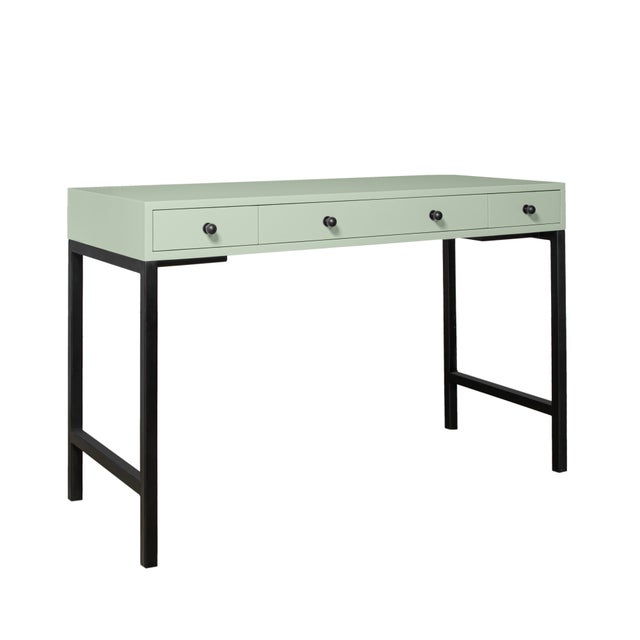 Light Green Maple Writing Desk - Celery Green For Sale - Image 8 of 8