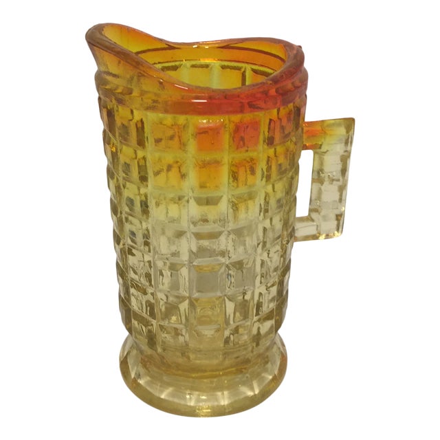 Small Amberina Glass Creamer Pitcher Chairish