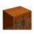 Wood Chinese Distressed Orange People Graphic End Table Nightstand For Sale - Image 7 of 7