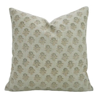 Fabdivine Handmade Block Print Pillow Cover 14x20 Inch -Bagru Buti For Sale