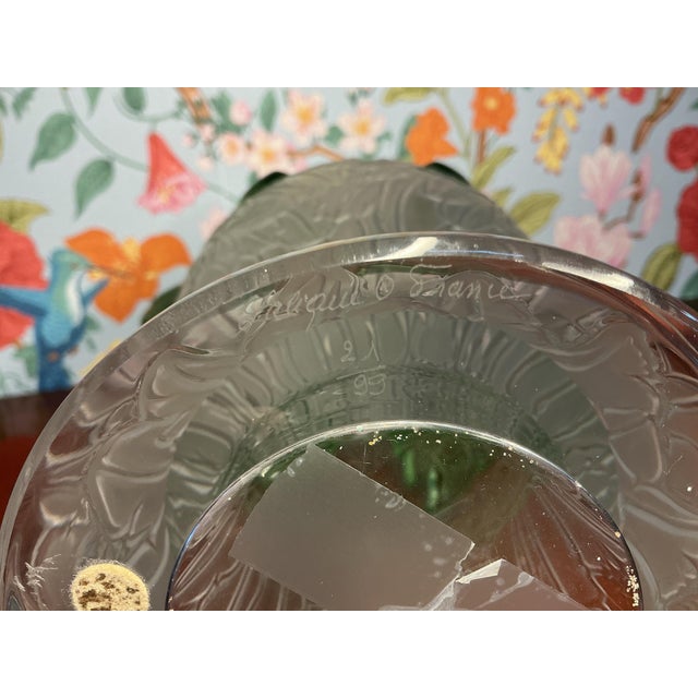Elegant Lalique Macao vase crafted in fine crystal, featuring the brand’s iconic artistry and timeless design. This piece...