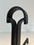 Modernist Wrought Iron Andirons. French Work. Circa 1940 - a Pair For Sale - Image 10 of 12