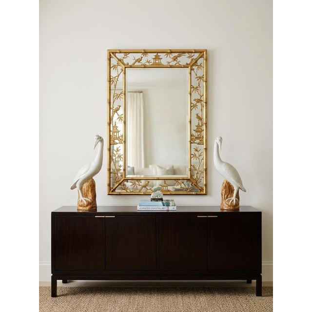 White Pair of Vintage Mid-Century Italian Ceramic Crane Figurines For Sale - Image 8 of 10