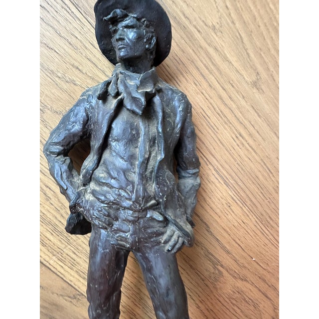 1970s Grant Speed 1975 Bought 'Em for Two, Sold 'Em for One Bronze Statue For Sale - Image 5 of 15