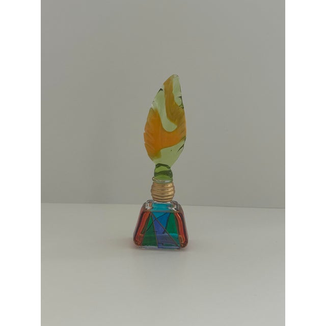 Murano Vintage Glass Perfume Bottle and Stopper For Sale In Los Angeles - Image 6 of 7