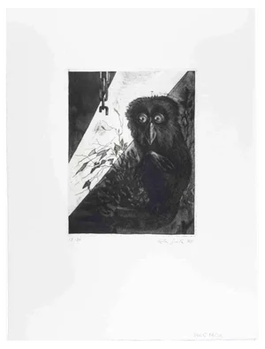 Leo Guida, Lemur, 1972, Etching