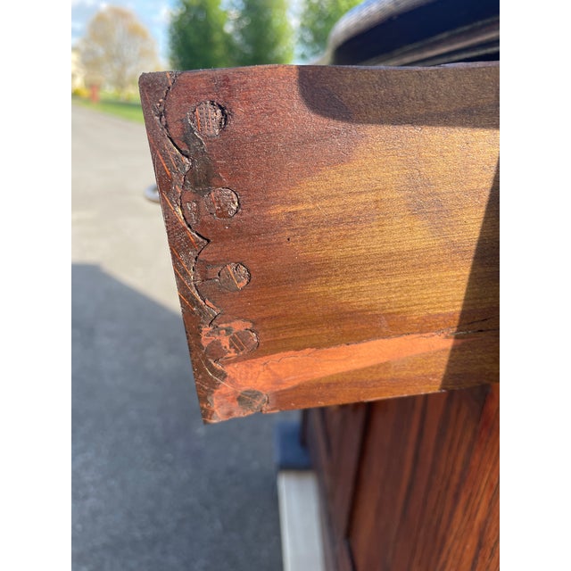 Brown 1900-1909 Quartersawn Oak Washstand For Sale - Image 8 of 8