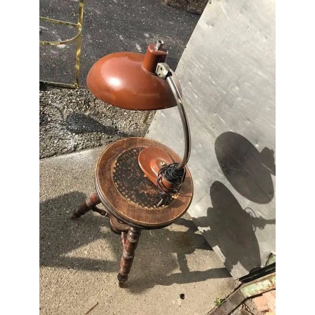 EAKV table lamp: c. 1950. In original colour, in cleaned condition. European Plug (up to 250V).The wiring of this item may...