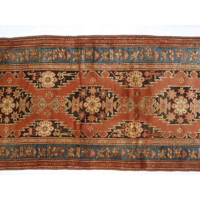 1950s Vintage Karabagh 3'2" X 8' For Sale - Image 4 of 12