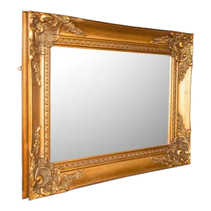 1970s Large Vintage Giltwood Decorative Mirror