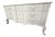 Chateau Shabby Chic Castilian Chest of Drawers – Distressed Ivory and Aged Gray 60" Wide For Sale