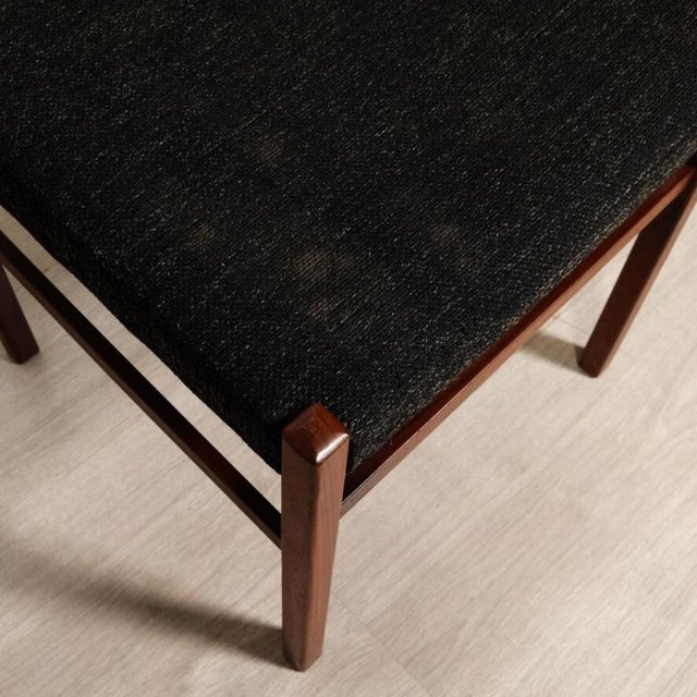 Set of Vintage Dining Chairs in Wood and Fabric, 1960s For Sale - Image 17 of 18