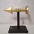 Vintage MCM Metal Arrow Bookends Cast Iron Gold Archery Decor For Sale - Image 4 of 4