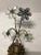 Metal Large Vintage Italian Single Wall Light with Murano Glass Flowers For Sale - Image 7 of 9