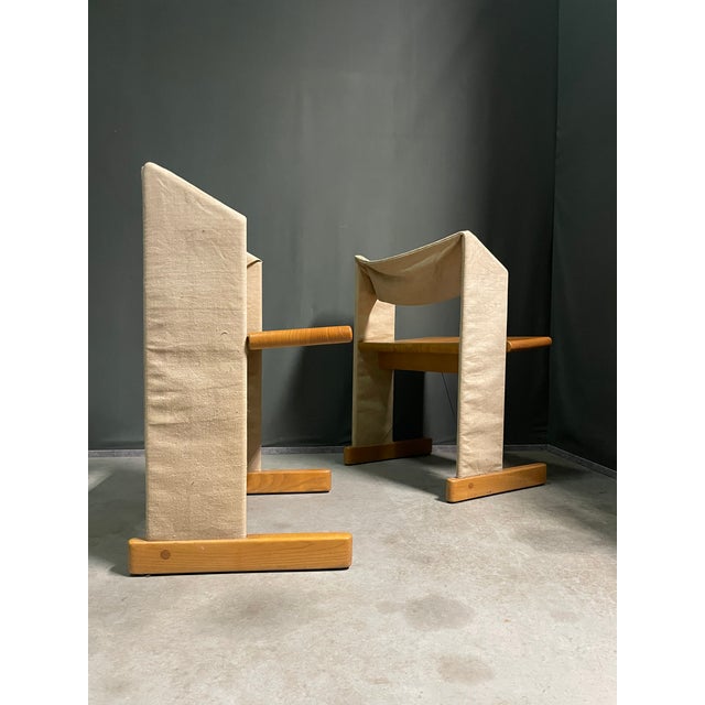 Textile Vintage Canossa Chairs by Gigi Sabadin for Stilwood, 1970s, Set of 2 For Sale - Image 7 of 10