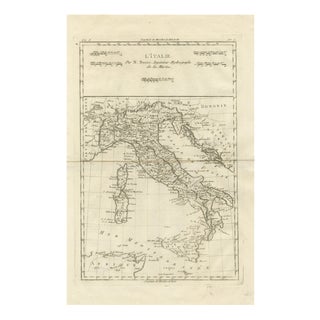 Italy in the Age of Antiquity French Map by Rigobert Bonne, 1780 For Sale
