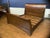 Traditional King Size Mahogany Sleigh Bed by Leighton Hall - Showroom Sample For Sale In Atlanta - Image 6 of 11
