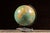 Mid-Century Modern Vintage "Peerless 12" Globe on Figural Japanned Copper Aviation Base by Weber Costello For Sale - Image 3 of 11