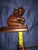 Vintage Hand-Carved Hardwood Elephant Bookends Fd For Sale - Image 4 of 8