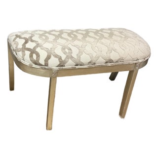 French Demi-Lune Bench Seat For Sale