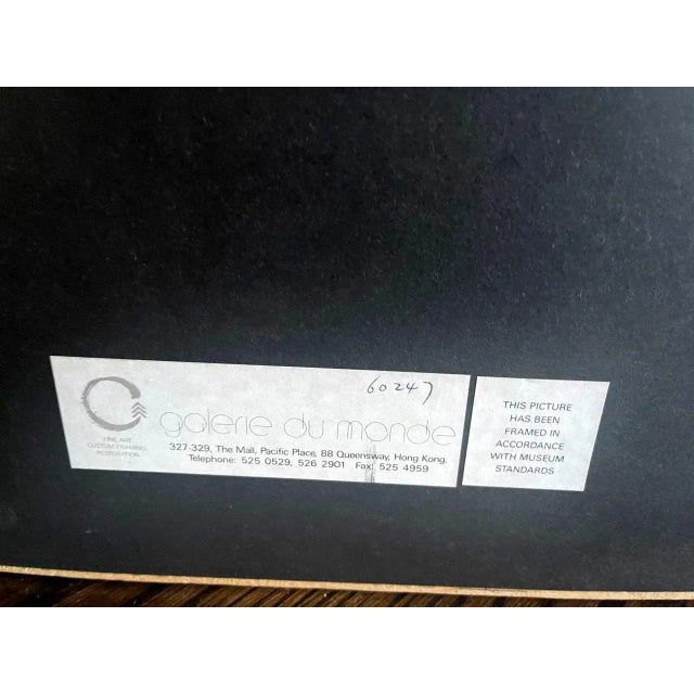 Wood Mid 19th Century Framed Chinese Antique Textile Qing Dynasty Provenance For Sale - Image 7 of 13