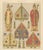 Racinet, Medieval Bishop Vestments & Gothic Mitres, 1888, Paper For Sale - Image 9 of 9
