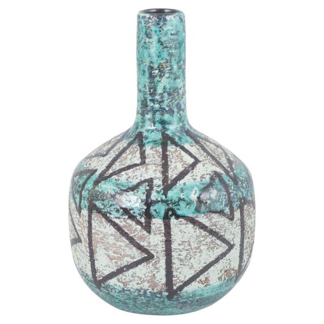 1960s Ceramic Vase with Abstract Pattern by Ingrid Atterberg for Upsala-Ekeby, 1960s For Sale - Image 5 of 5