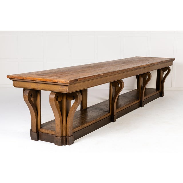 Antique French Oak Drapers Table, 1800s For Sale - Image 4 of 14