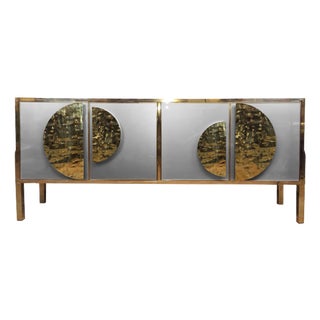 Italian Sideboard with Murano Glass from Justfurnituress SRL For Sale