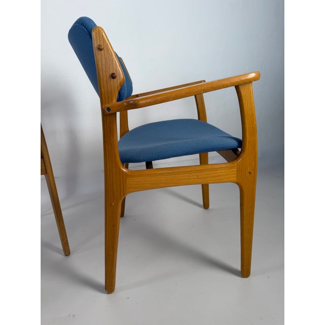 Danish Oak Chairs by Erik Buch for Oddense Maskinsnedkeri, 1960s, Set of 4 For Sale - Image 6 of 10