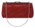 Late 20th Century Glam Red Faux Reptile Frame Handbag For Sale