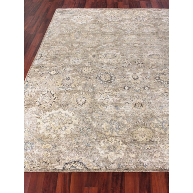 Rugs Evie Hand Knotted Wool Beige & Camel - 6'x9' For Sale - Image 4 of 9