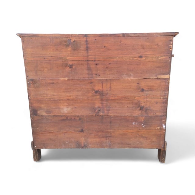 Chest of Drawers in Fir Wood, Late 19th Century For Sale - Image 4 of 11