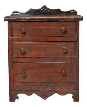 Vintage Miniature East Lake Style Chest of Drawers Jewelry Dolls