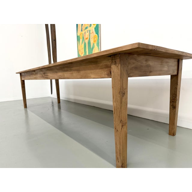 Walnut Table with Tapered Legs, 1950s For Sale - Image 11 of 18