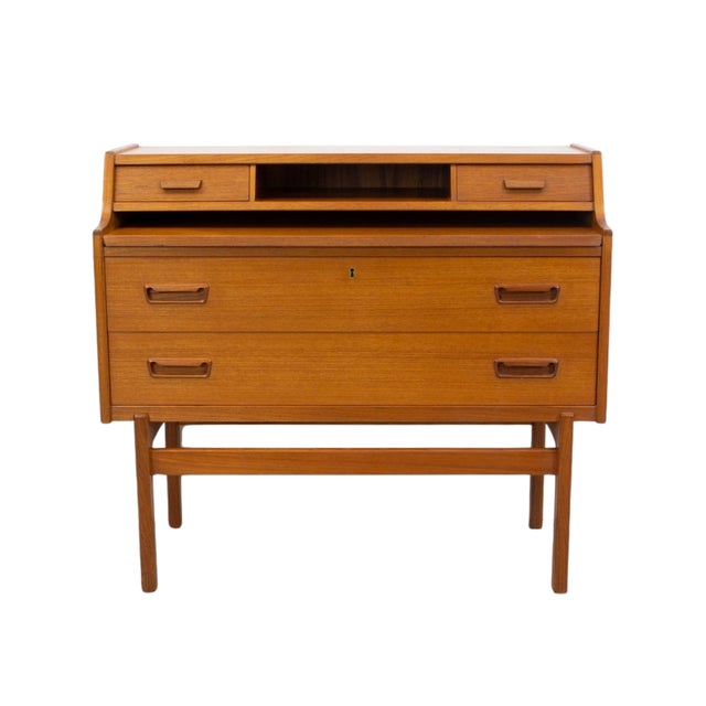 Danish Teak Bureau by Arne Wahl Iversen for Vinde Mobelfabrik, 1960s For Sale - Image 6 of 6