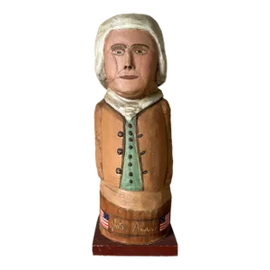 1970's J. P. Cole " John Adam " Art Wood Sculpture