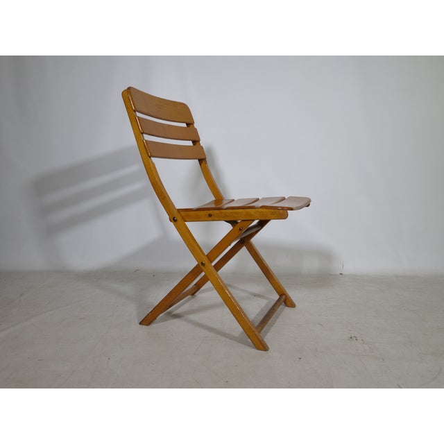 Vintage Garden Furniture Set in Wood, 1970s, Set of 3 For Sale - Image 6 of 11