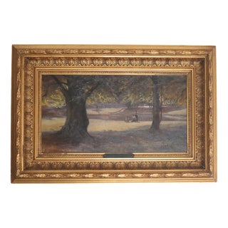 Carl Martin Soya-Jensen, Picnic in Late Summer, Denmark, 1890, Oil Painting, Framed For Sale