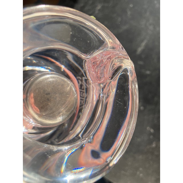 Transparent 1950’s Art Vannes Le Chatel Calla Lily Vase 7” For Sale - Image 8 of 8