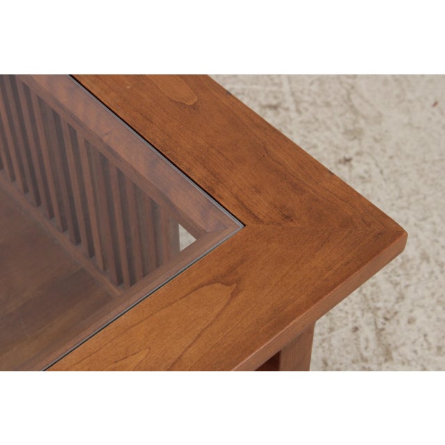 Wood Stickley Mission Cherry Arts & Crafts Coffee Table For Sale - Image 7 of 16