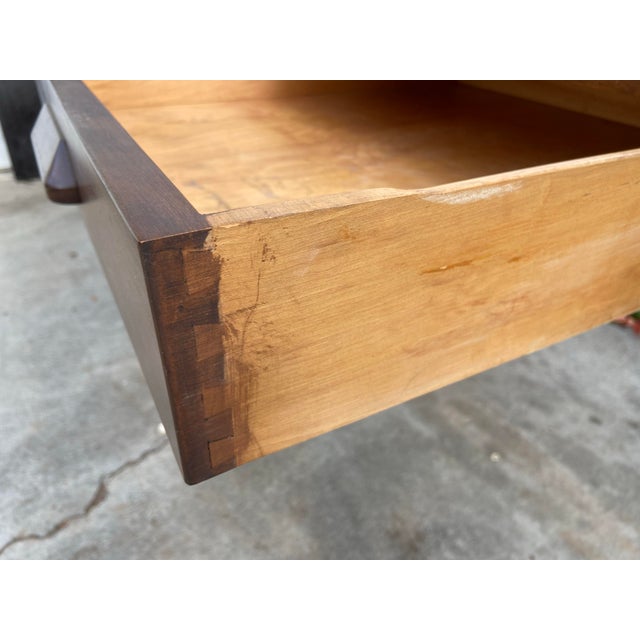 Vintage Mid Century Modern Library Desk Table For Sale - Image 4 of 12